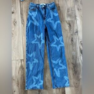 Hollister Blue Star Dad Jeans